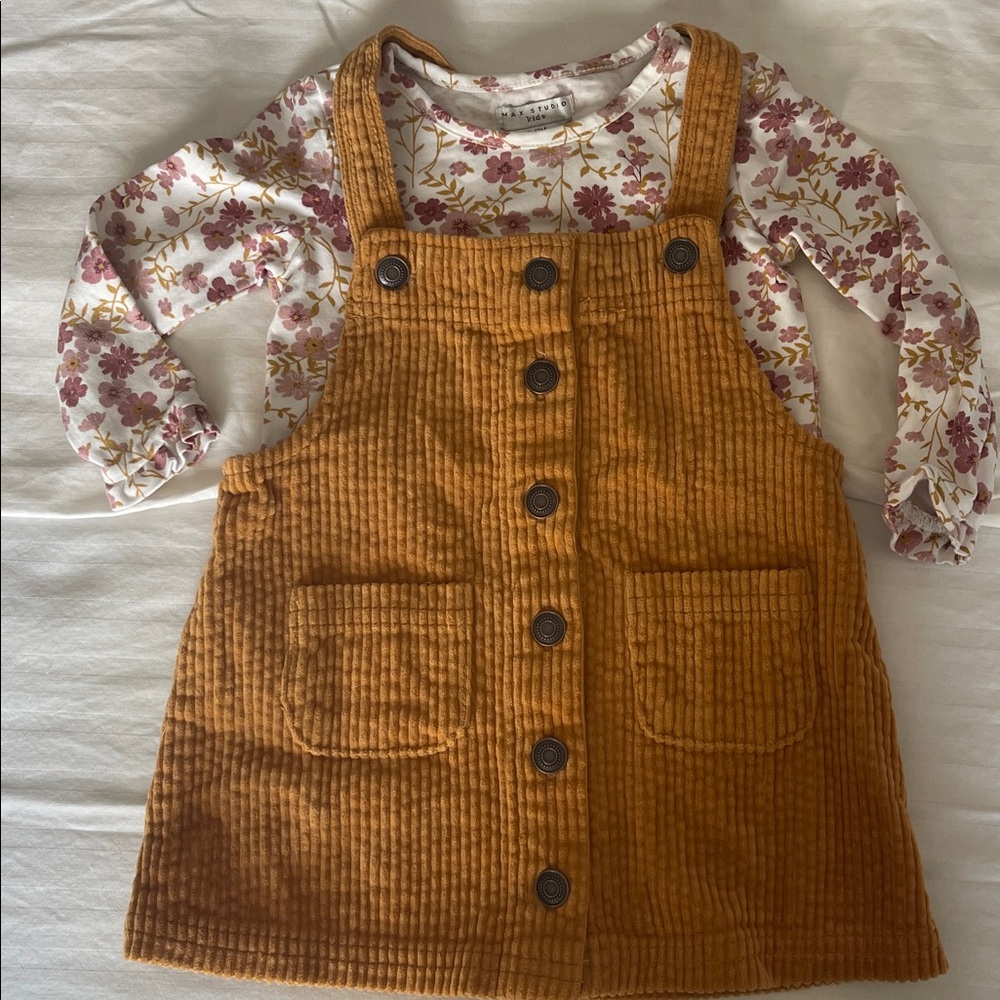Max Studio Kids Tan Corduroy Outfit